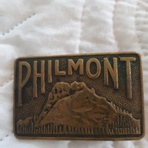 Vintage Philmont Scout Reservation belt buckle .